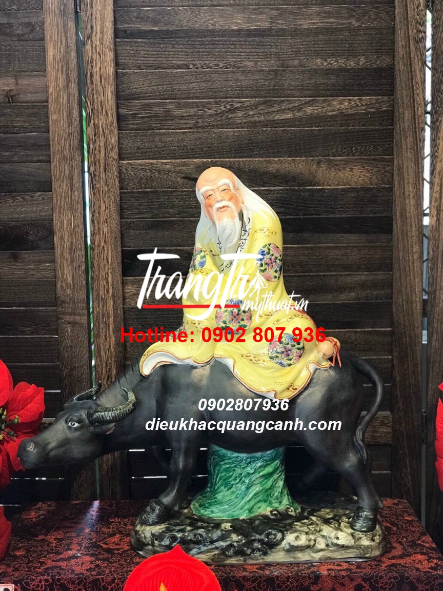 Tiên Ông Cưỡi Trâu Bằng Composite