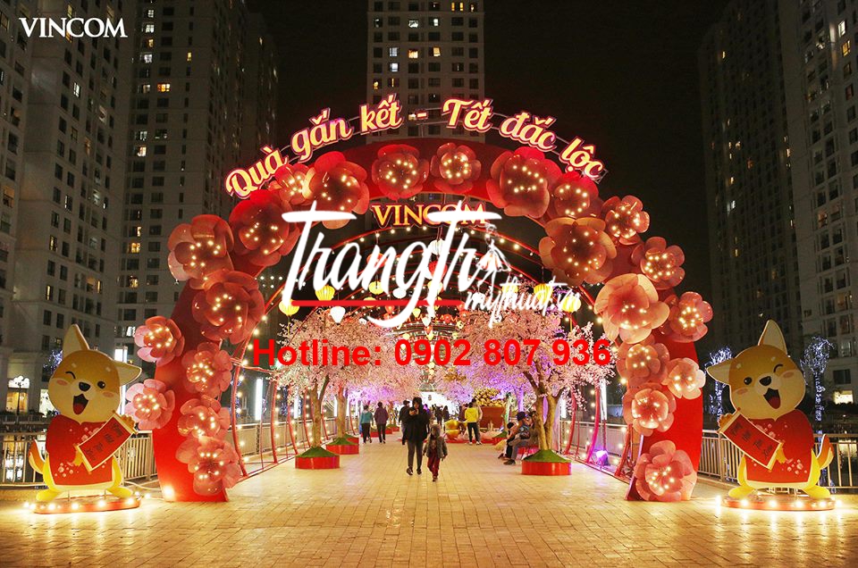 trang trí cổng chào