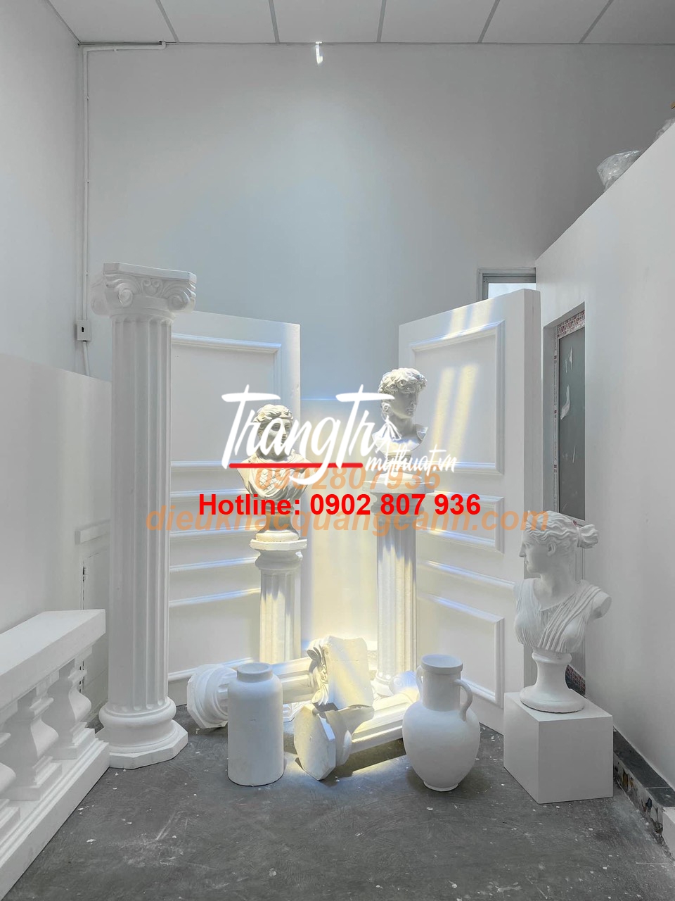 Đầu Tượng Bằng Thạch Cao