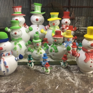 Mô hình người tuyết trang trí noel