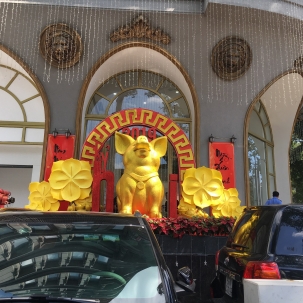 Mô hình heo trang trí tết