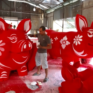 Mô hình trang trí tết