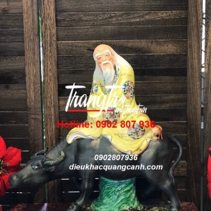 Tiên Ông Cưỡi Trâu Bằng Composite
