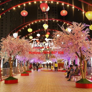 trang trí tiểu cảnh tết