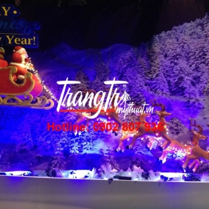 tuần lộc kéo xe_ông già noel