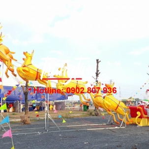 Mô hình trang trí bọc vải sáng đèn