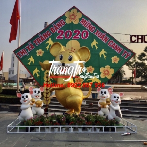 Tượng chuột trang trí tết