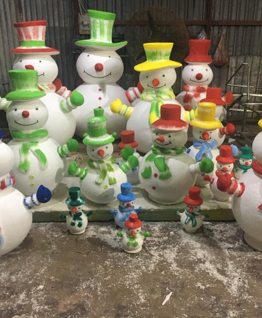 Mô hình người tuyết trang trí noel