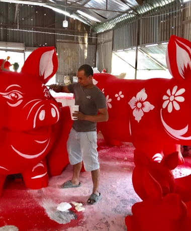 Mô hình trang trí tết