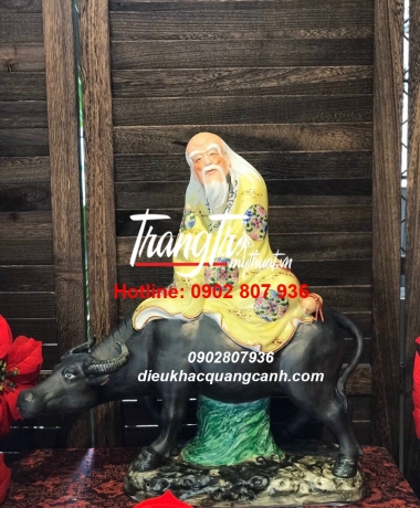 Tiên Ông Cưỡi Trâu Bằng Composite