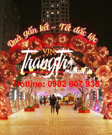 trang trí cổng chào