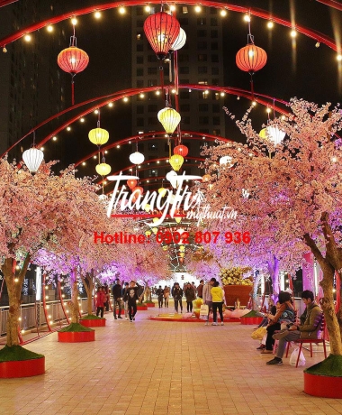 trang trí tiểu cảnh tết