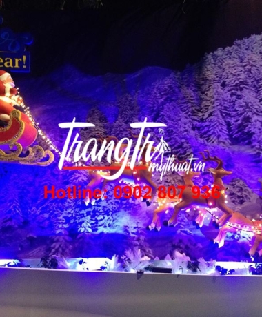 tuần lộc kéo xe_ông già noel