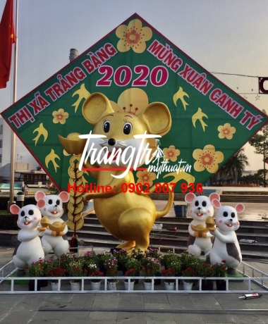 Tượng chuột trang trí tết