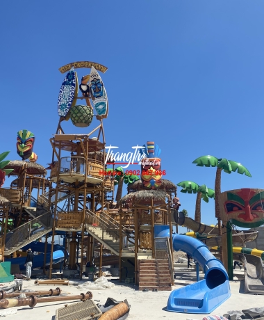 Công trình điêu khắc tượng trang trí nhựa Composite khu vui chơi, công viên nước