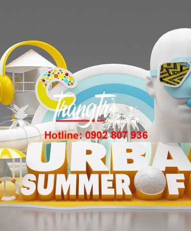 Mô hình trang trí nhựa Composite khu vui chơi