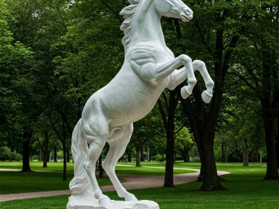 Thi Công Linh Vật Ngựa Tết: Nghệ Thuật Điêu Khắc "Thổi Hồn" Vào Khối Xốp Bính Ngọ