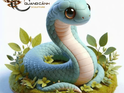 Mô hình linh vật rắn mút xốp trang trí tết chất lượng, ý nghĩa