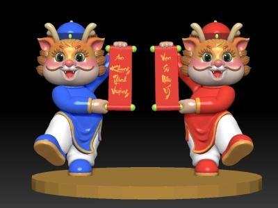 Nơi nhận gia công mô hình linh vật rồng bằng xốp giá rẻ