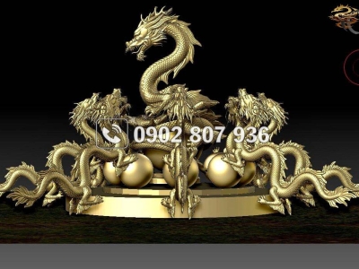 Nhận thiết kế điêu khắc mô hình mút xốp linh vật rồng đẹp nhất