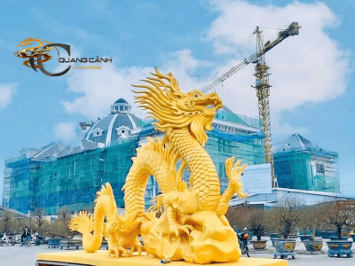 Chuyên gia công mô hình mút xốp tượng rồng trang trí tết