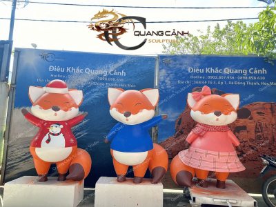 Nhận thi công mô hình mút xốp tượng trang trí tết đường hoa