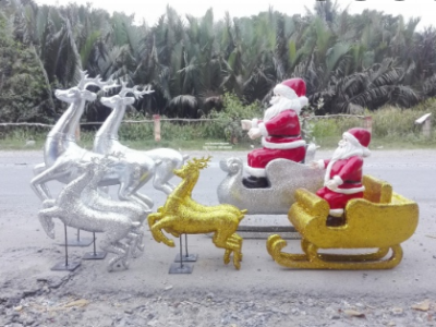 Mô Hình Mút Xốp Cỗ Xe Tuần Lộc: Trang Trí Độc Đáo, Bền Đẹp