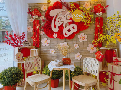 Trang Trí Tiểu Cảnh Tết Bằng Mút Xốp: Nghệ Thuật Sắp Đặt Không Gian May Mắn