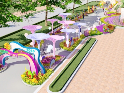 Thi Công Đường Hoa Tết Bằng Mút Xốp Đẹp, Giá Tốt