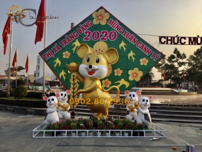 Đơn vị nhận trang trí mô hình quảng cáo 3D mùa tết