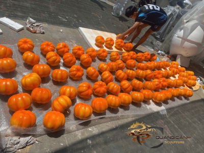 Địa chỉ nhận thi công tượng mút xốp trang trí tiểu cảnh tết