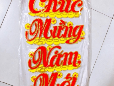 Bộ Chữ Chúc Mừng Năm Mới Bằng Xốp Đẹp, Giá Tốt | Quang Cảnh