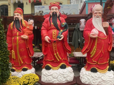 Mô hình Phúc Lộc Thọ bằng xốp: Đẹp, Rẻ, Uy Tín 2026