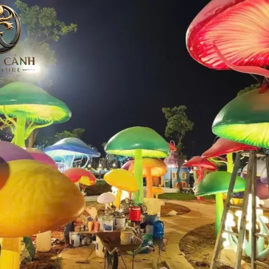 Mô hình cây nấm khổng  trang trí công viên