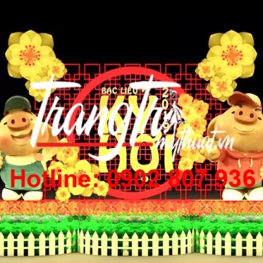 cụm tiểu cảnh tết