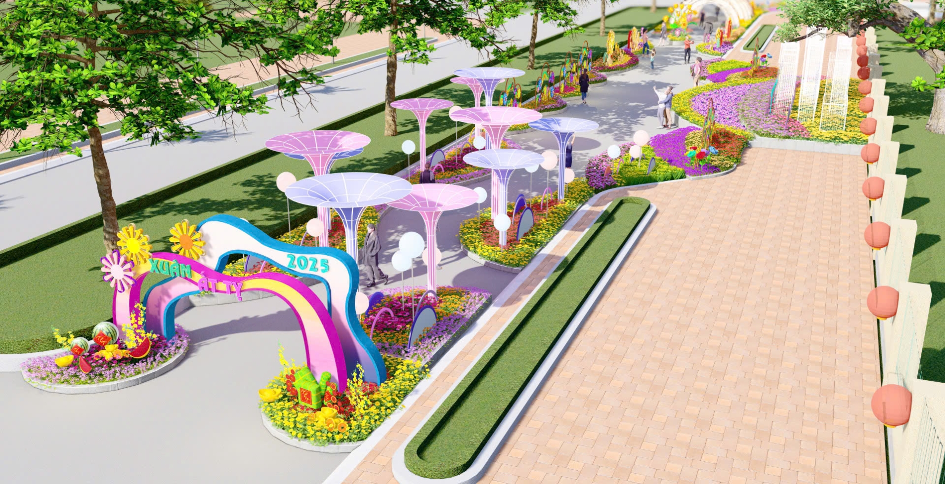 thi-cong-duong-hoa-tet-mut-xop