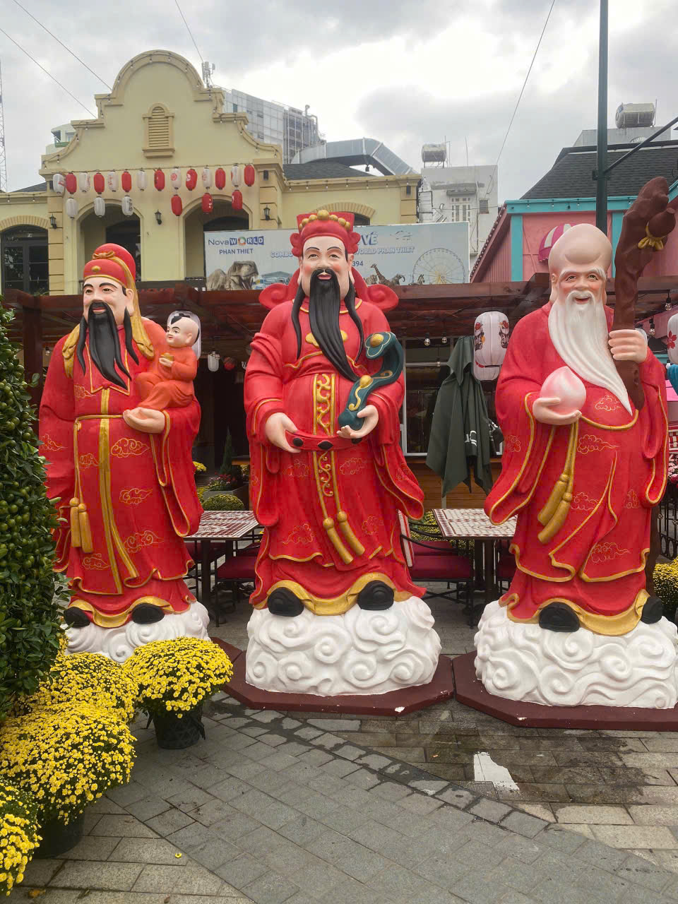 mô hình phúc lộc thọ bằng xốp